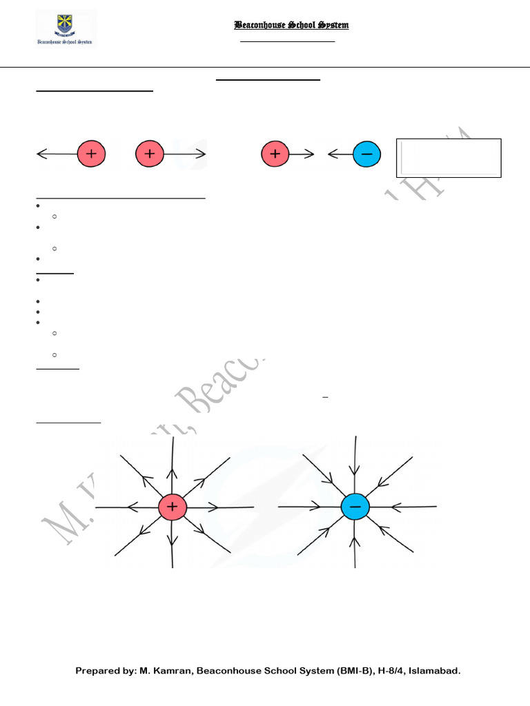 Static Electricity Handout | PDF | Electric Charge | Electric Field