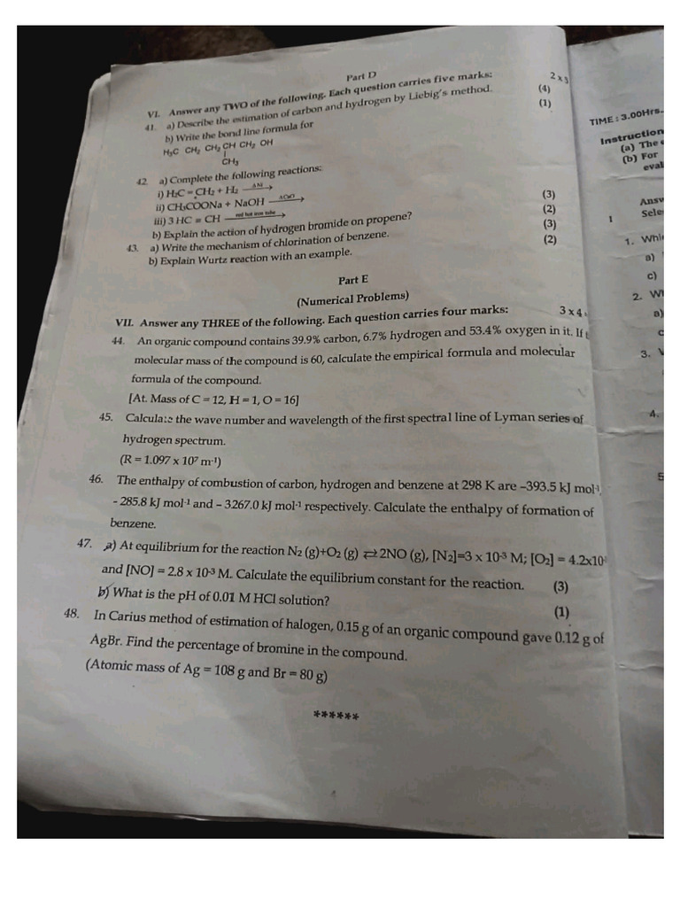 Chem Final 2025 | PDF