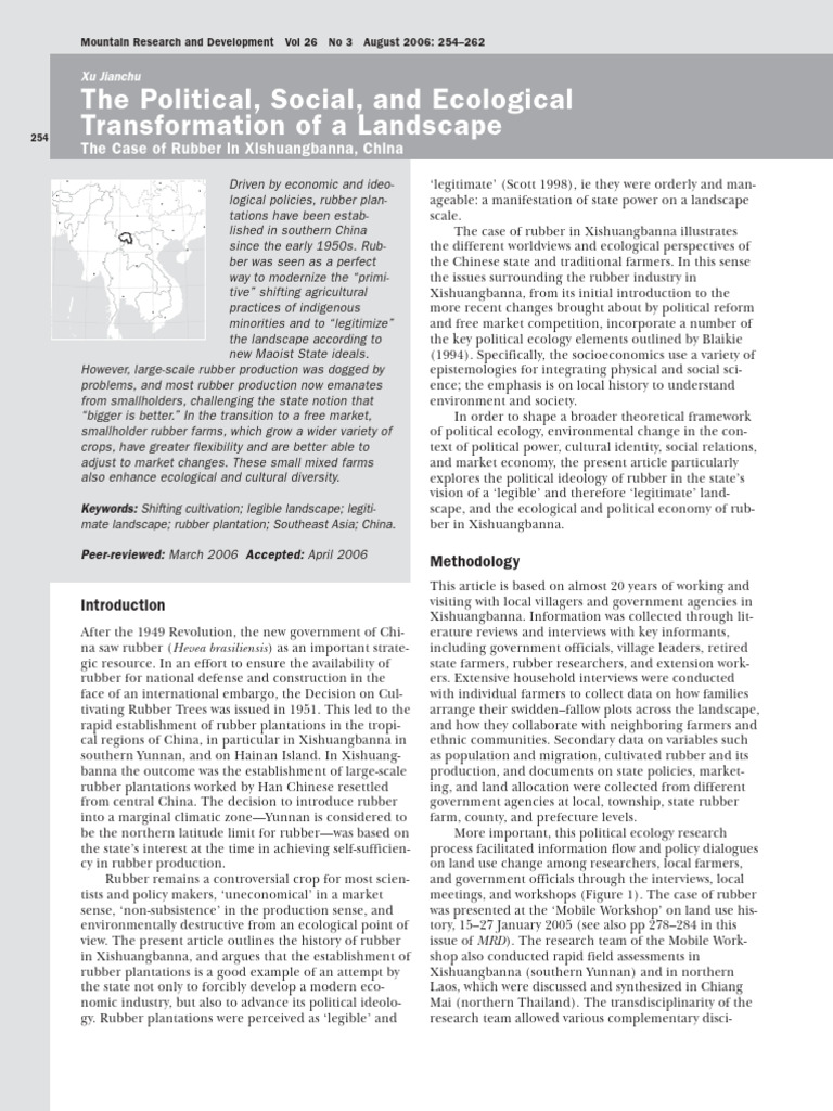 The Political Social and Ecological Transformation | PDF | Agriculture ...