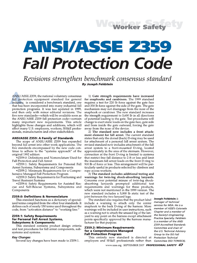 FAll Protection Code | PDF