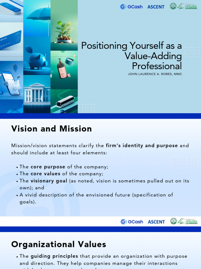 Positioning Yourself As A Value-Adding Professional | PDF | Value ...
