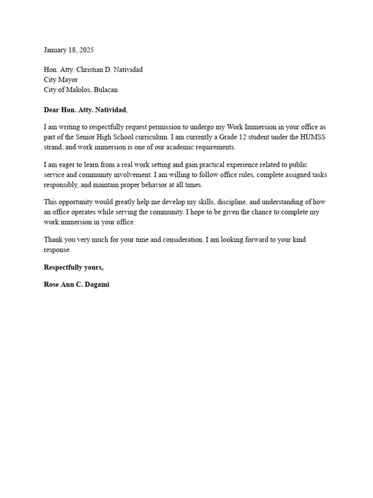 Application Letter PDF | PDF