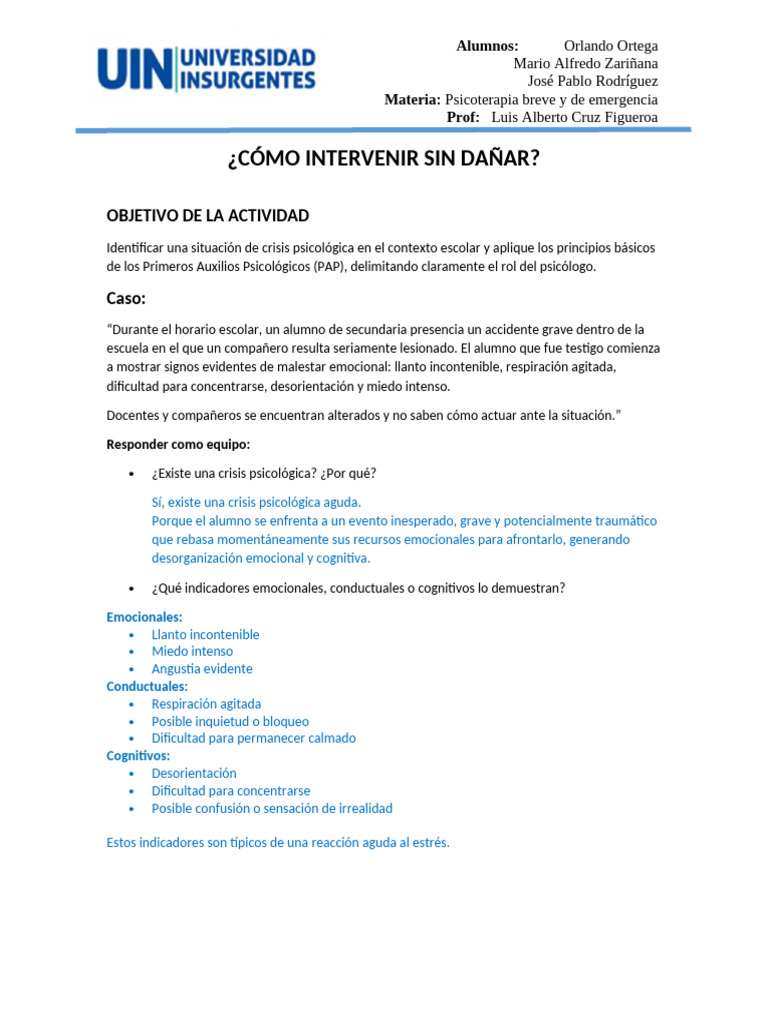 Cómo Intervenir Sin Dañar | PDF | Las emociones | Ansiedad