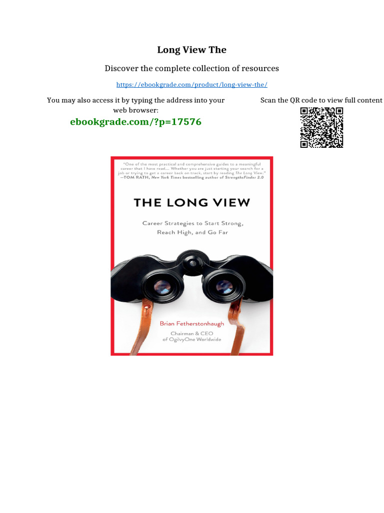 Long View The Available Full Chapters | PDF