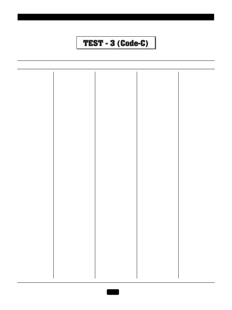 AIATS Medical TYM-2023 Test-03 Code-C (30!01!2022) Solution | PDF ...
