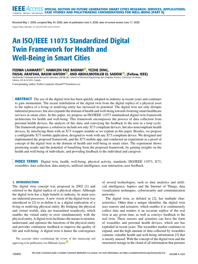 An Iso Ieee 11073 Standardized Digital Twin Framework For 4tde8k9cns ...