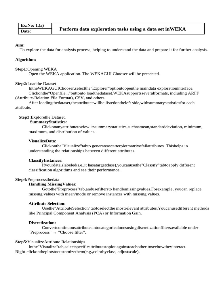 CCS341 DW Lab Manual | PDF | Data Warehouse | Data Management