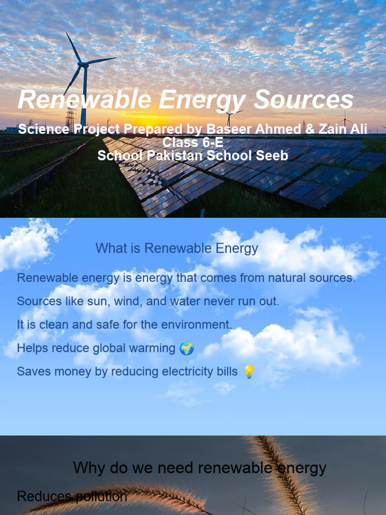 Renewable Energy Sources | PDF