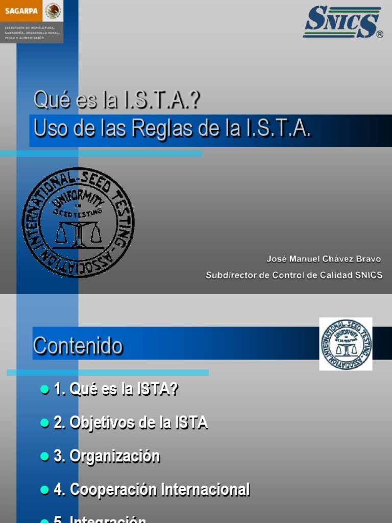 Guía ISTA para Análisis de Semillas | PDF | Science | Tecnología (general)