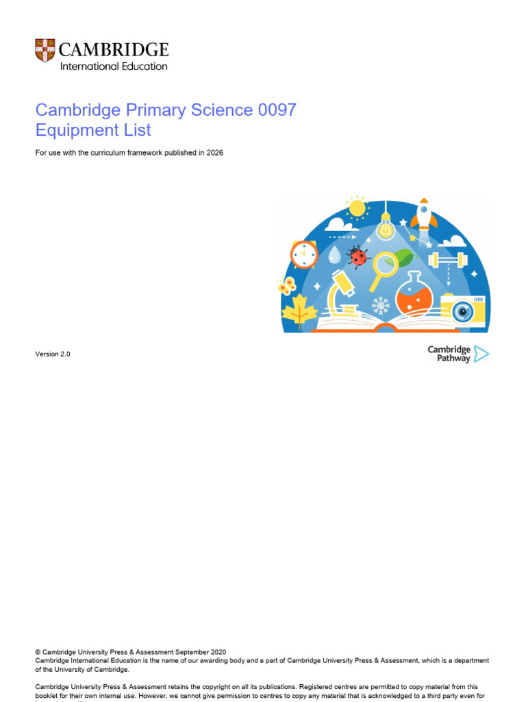 0097 Primary Science Equipment List | PDF | Seed | Rock (Geology)