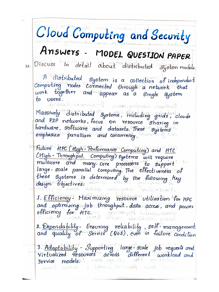 Model Question Paper With Answers | PDF