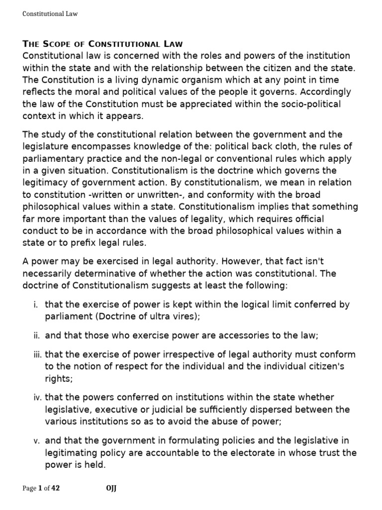 Constitutional Law | PDF | Constitutional Amendment | Constitution