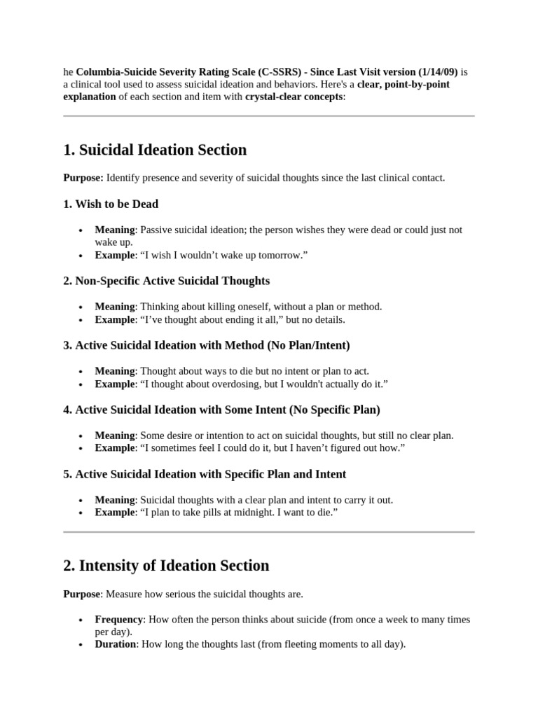 CSSR Scale | PDF