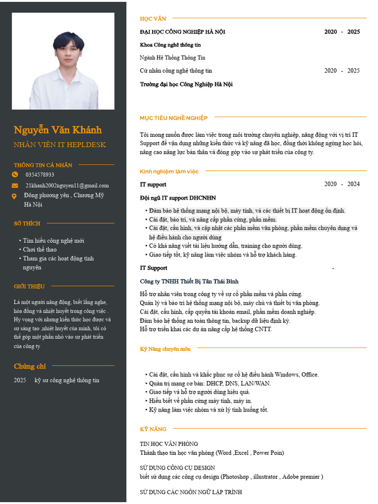 Nguyen Van Khanh TopCV - VN 040925.201733 | PDF
