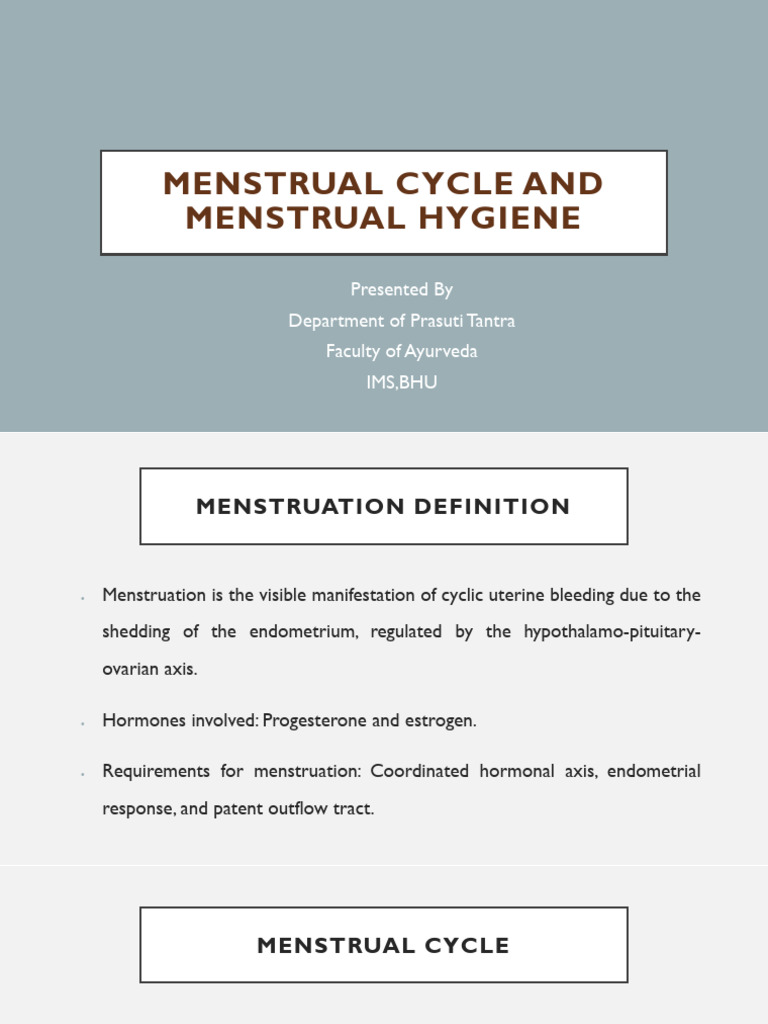 Menstruation | PDF | Menstrual Cycle | Menstruation