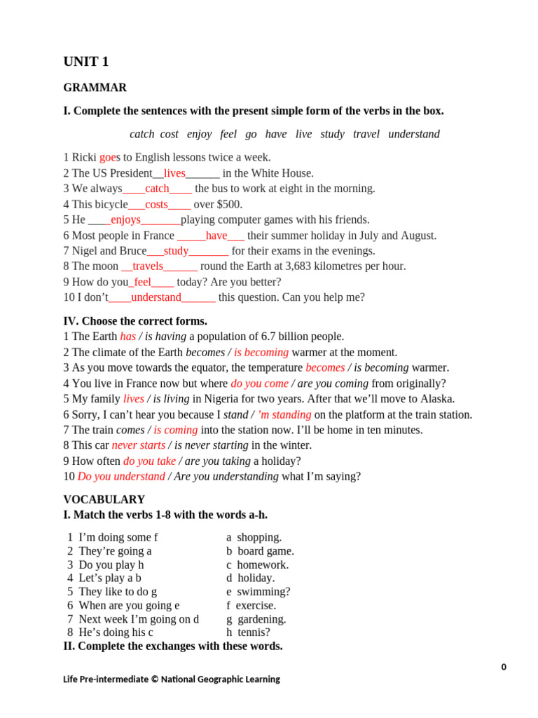Đề Các Unit R | PDF | Cost Of Living | Namibia