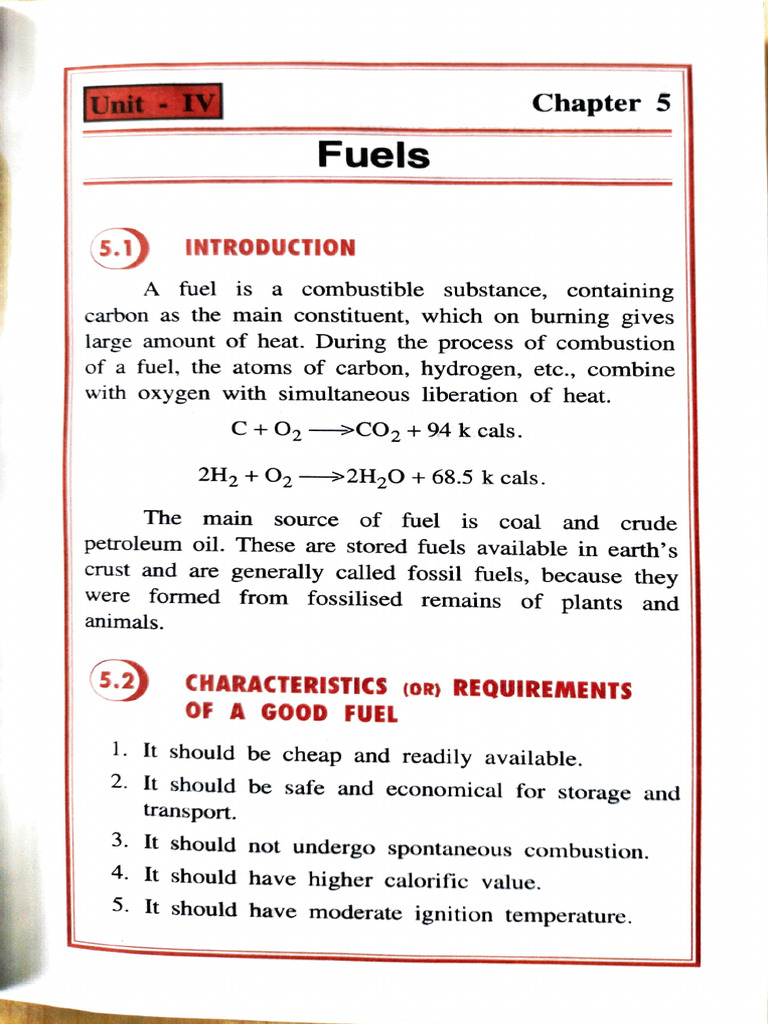 Fuels and Combustion | PDF