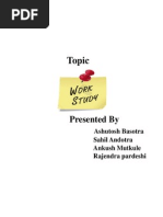 Download Work Study Ppt by Ash Born To Fly SN100313298 doc pdf