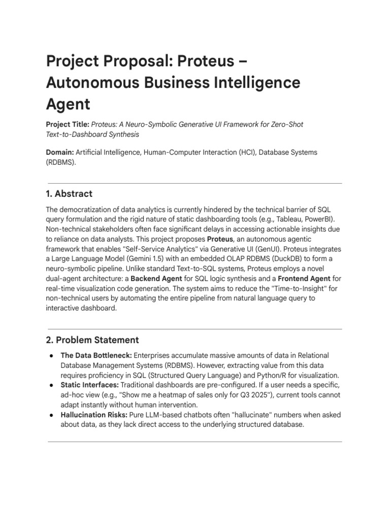 AI Business Intelligence Project Proposal | PDF | Sql | Databases