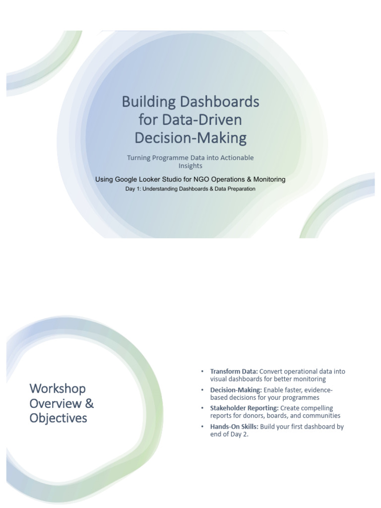 Building Dashboards For Data Driven Decision-Making Session-Deck | PDF ...