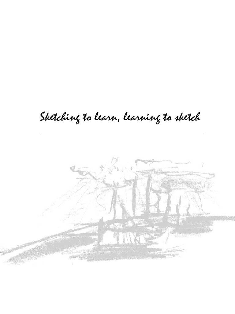 Sketch To Learn | PDF | Drawing | Thought