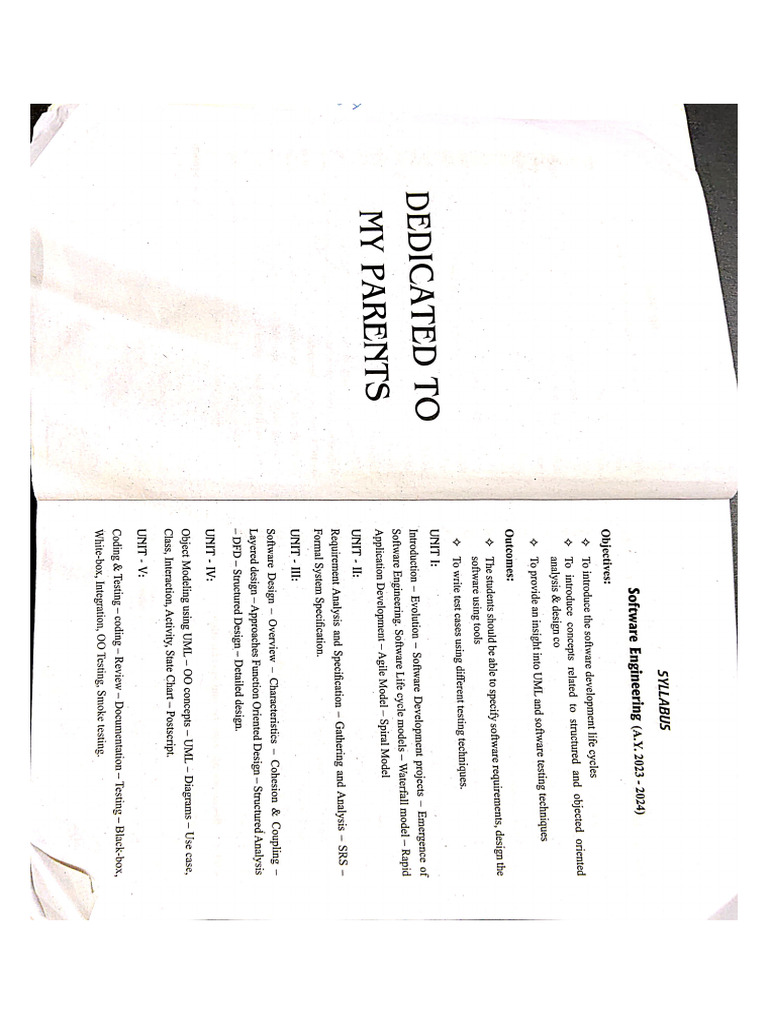 SE Unit 1 | PDF