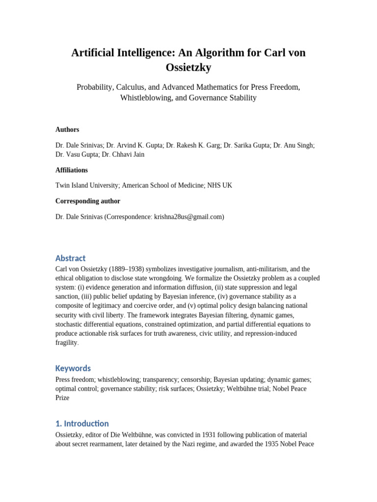 AI Algorithm For Carl Von Ossietzky Submission Manuscript | PDF ...