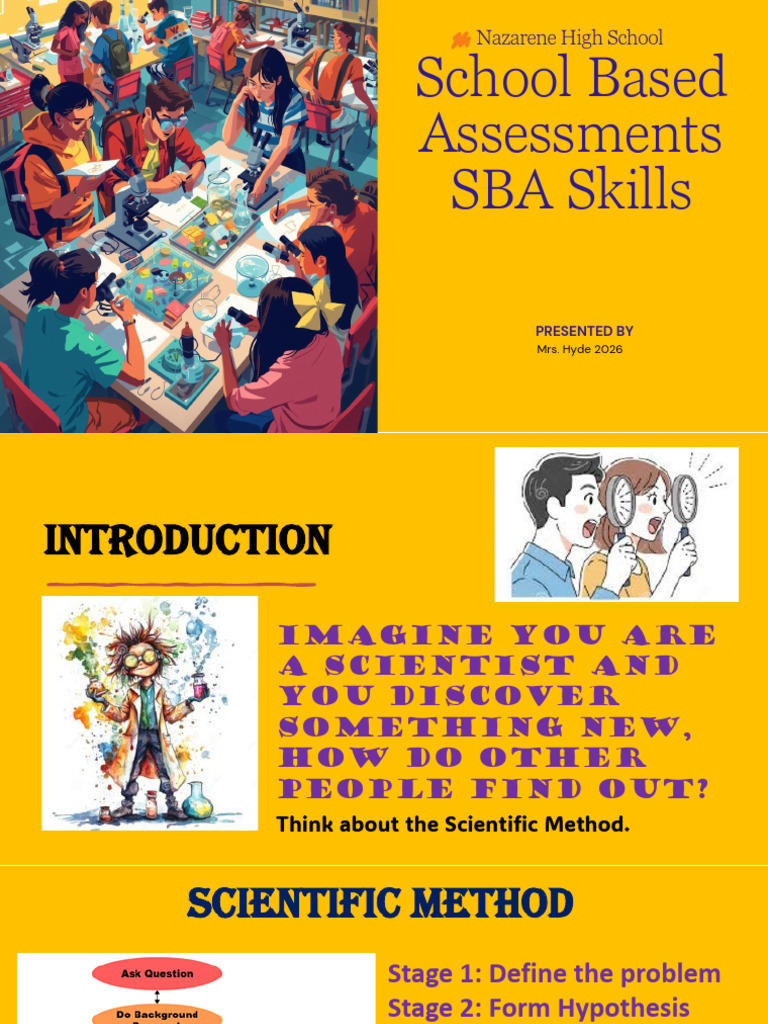 Presentation - SBA Skills 2026 | PDF