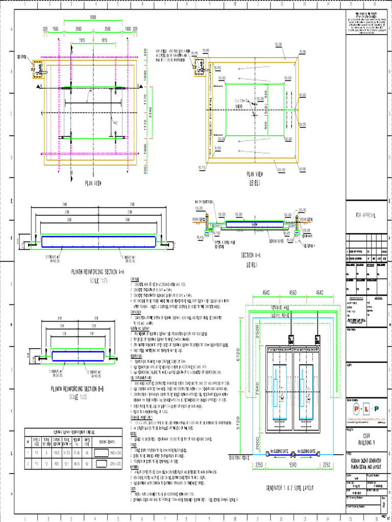 Annexure F4 - Diesel Generator Plinth Layout & Detail | PDF