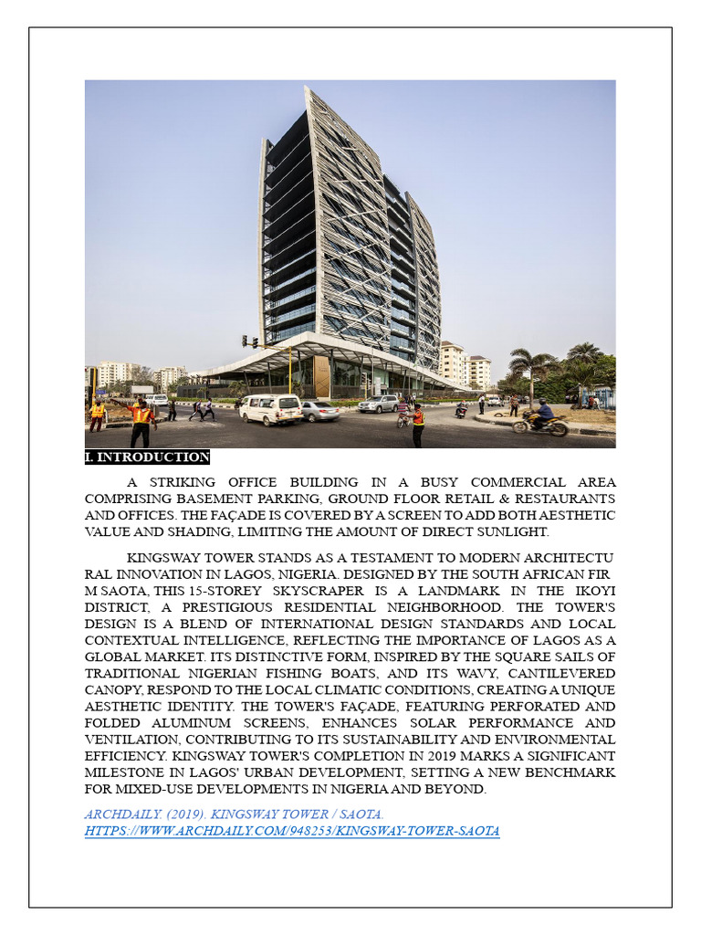 Kingsway Tower - Lagos, Nigeria (Research Work) | PDF | Building ...