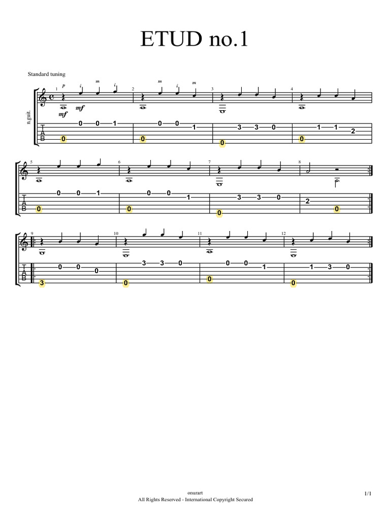 ETUD No.1 | PDF