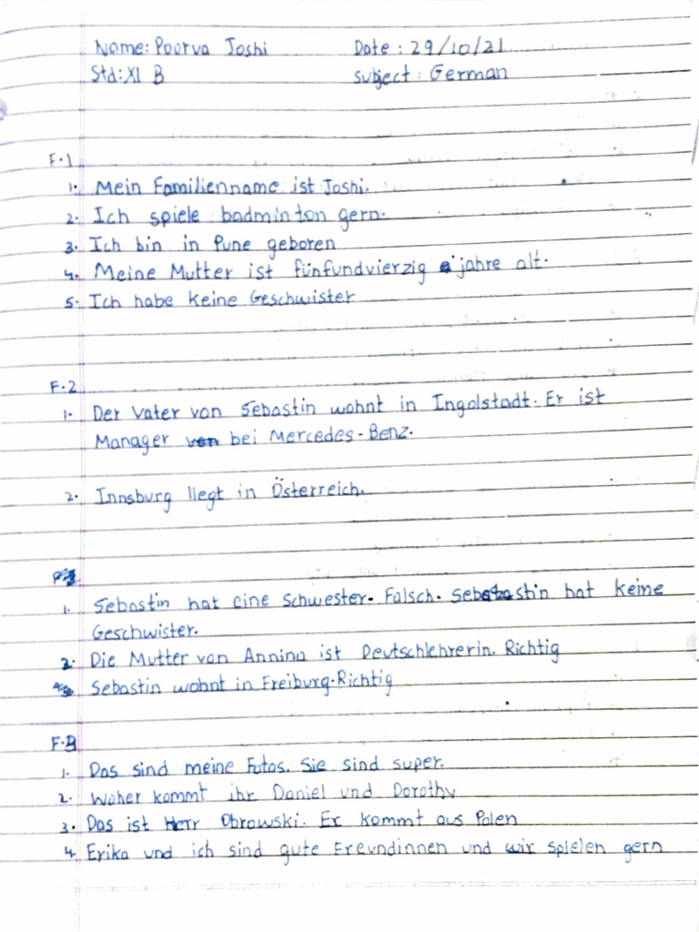 German Test | PDF