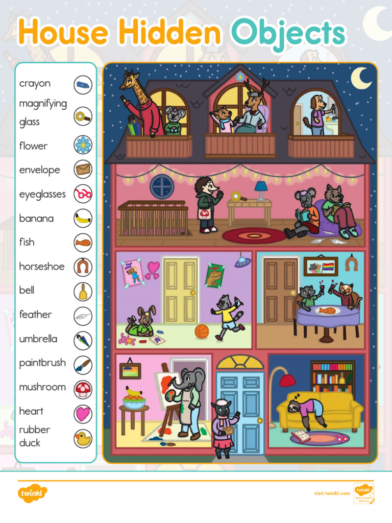 Hidden Objects House Activity | PDF