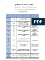 Atividades Na Be - Calendarização