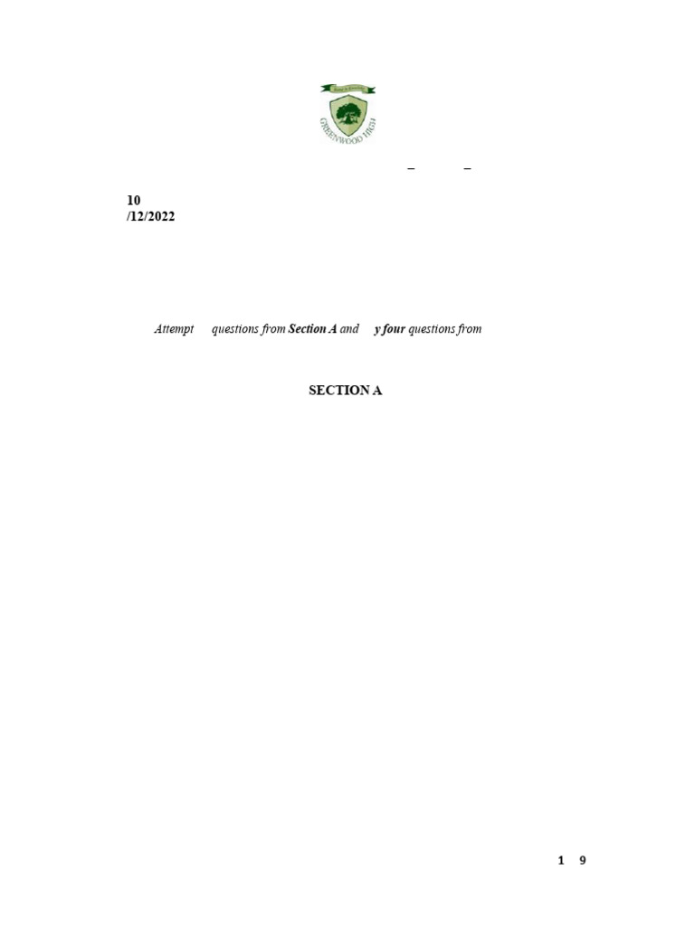 Gr10 PF1 5chemistry QP Dec 2022-23 | PDF | Salt (Chemistry) | Acid