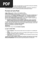 Modelo de Poder para Trámites Bancarios | PDF | Cheque