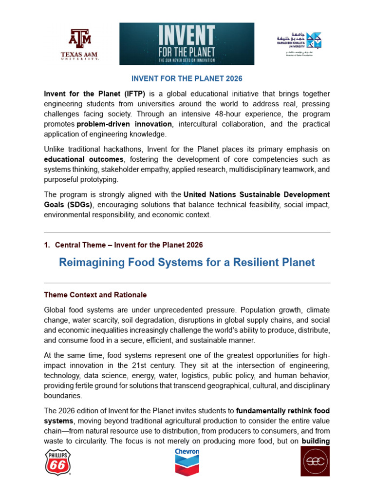 IFTP 2026 Need Statements | PDF | Sustainability | Waste Management