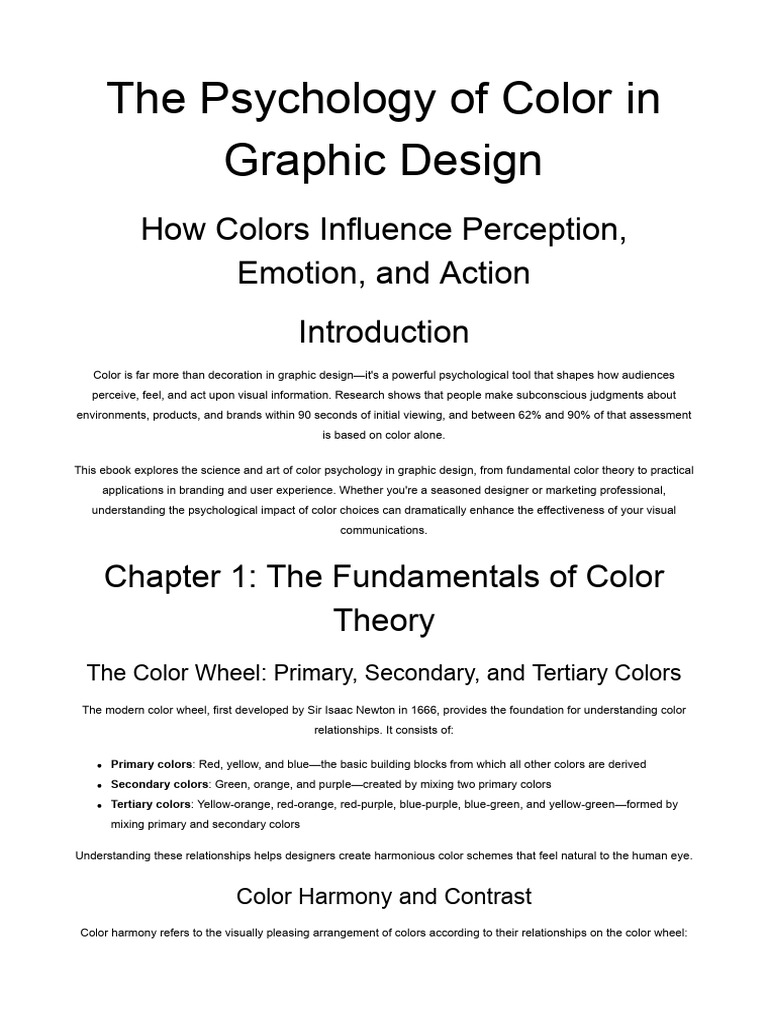 Color Psychology Ebook | PDF | Color | Brand