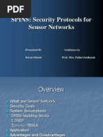 SPINS: Security Protocols For Sensor Networks