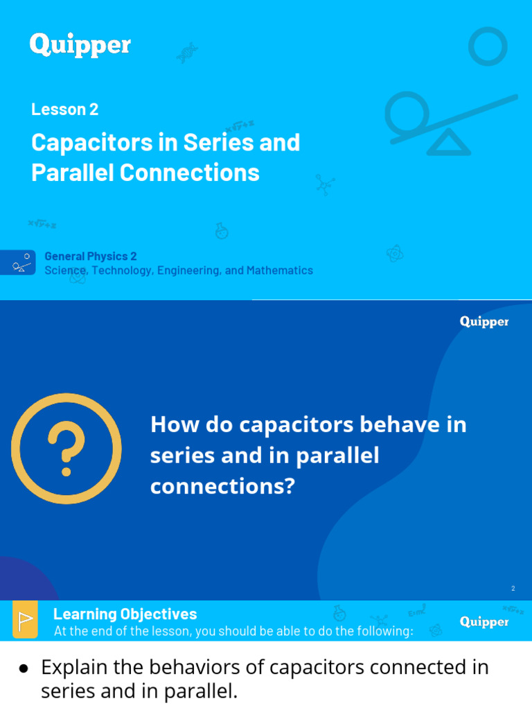 Lesson 2 - Capacitors in Series and Parallel | PDF | Series And ...
