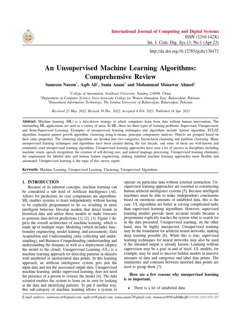 Unsupervised ML | PDF | Machine Learning | Cluster Analysis