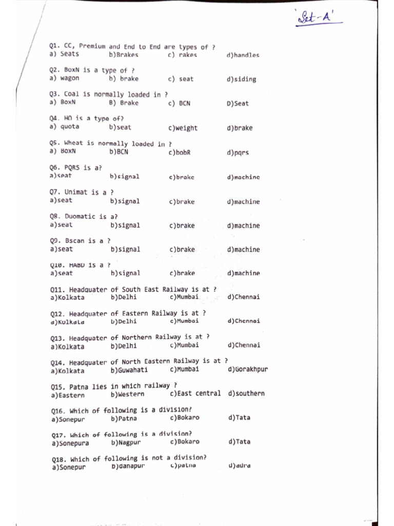 Set A | PDF