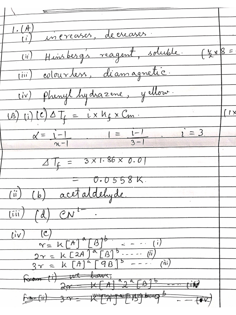 Model Answers . | PDF