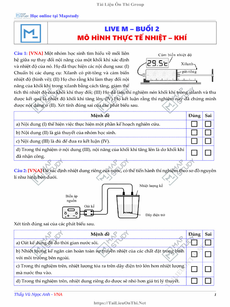 Tai Lieu Buoi 2 Mo Hinh Thuc Te Nhiet Khi 15 Mo Hinh 1753335334526 | PDF