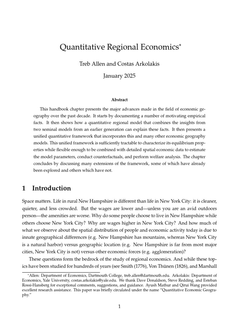 AA Quantitative Regional Economics | PDF | Labour Economics | Demand