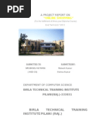 Project Report on e commerce website