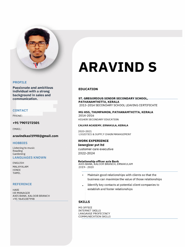 Resume - Arvind | PDF