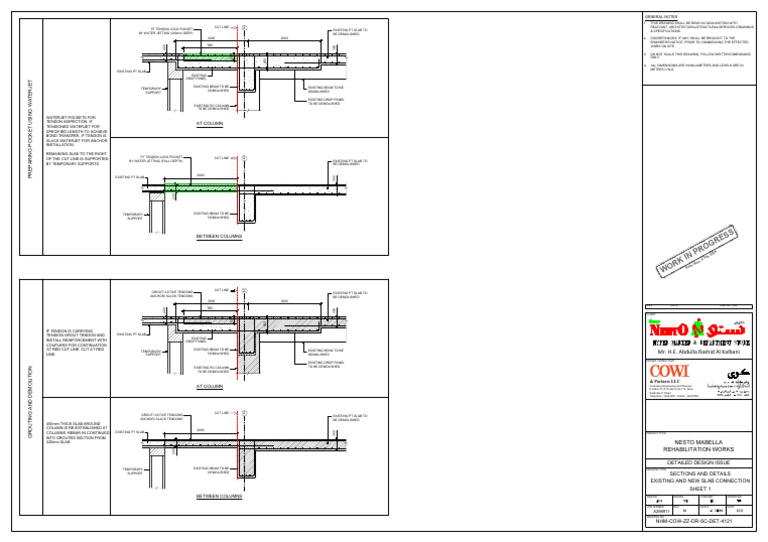 NHM-COW-ZZ-DR-SC-DeT-4121 - Sections and Details - Existing and New ...