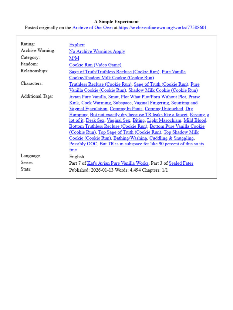 A Simple Experiment | PDF