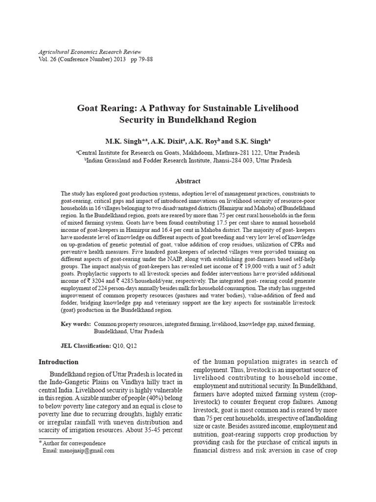 Go at Rearing A Pathway A Era | PDF | Agriculture | Goat